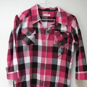 Pink & Black Flannel
